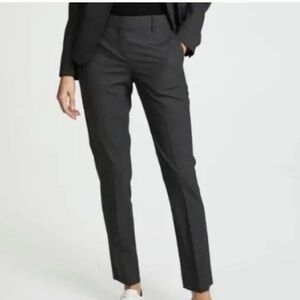 ♠️💫 Theory Testra 2B Virgin Wool Blend Dress Pants Charcoal Gray Sz 6 EUC Office
